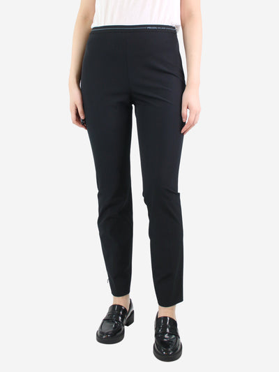 Black slim-fit trousers - size UK 10 Trousers Prada 
