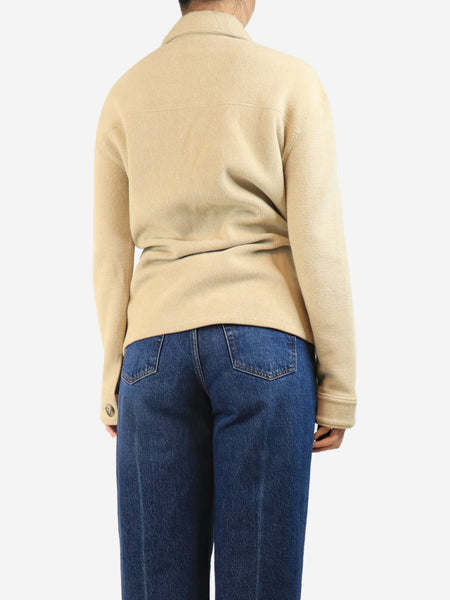 Neutral half-zip pocket jumper - size S alternate image