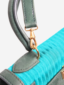 Hermes Green vintage 1991 satin pleated mini Kelly 20 bag