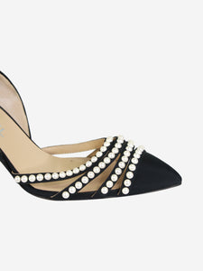 Chanel Black pearl embellished pumps - size EU 38.5