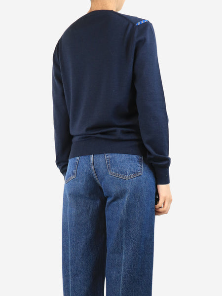 Navy wool sweater - size M alternate image