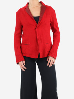 Red lightweight wool jacket - size UK 10 Coats & Jackets Y's 