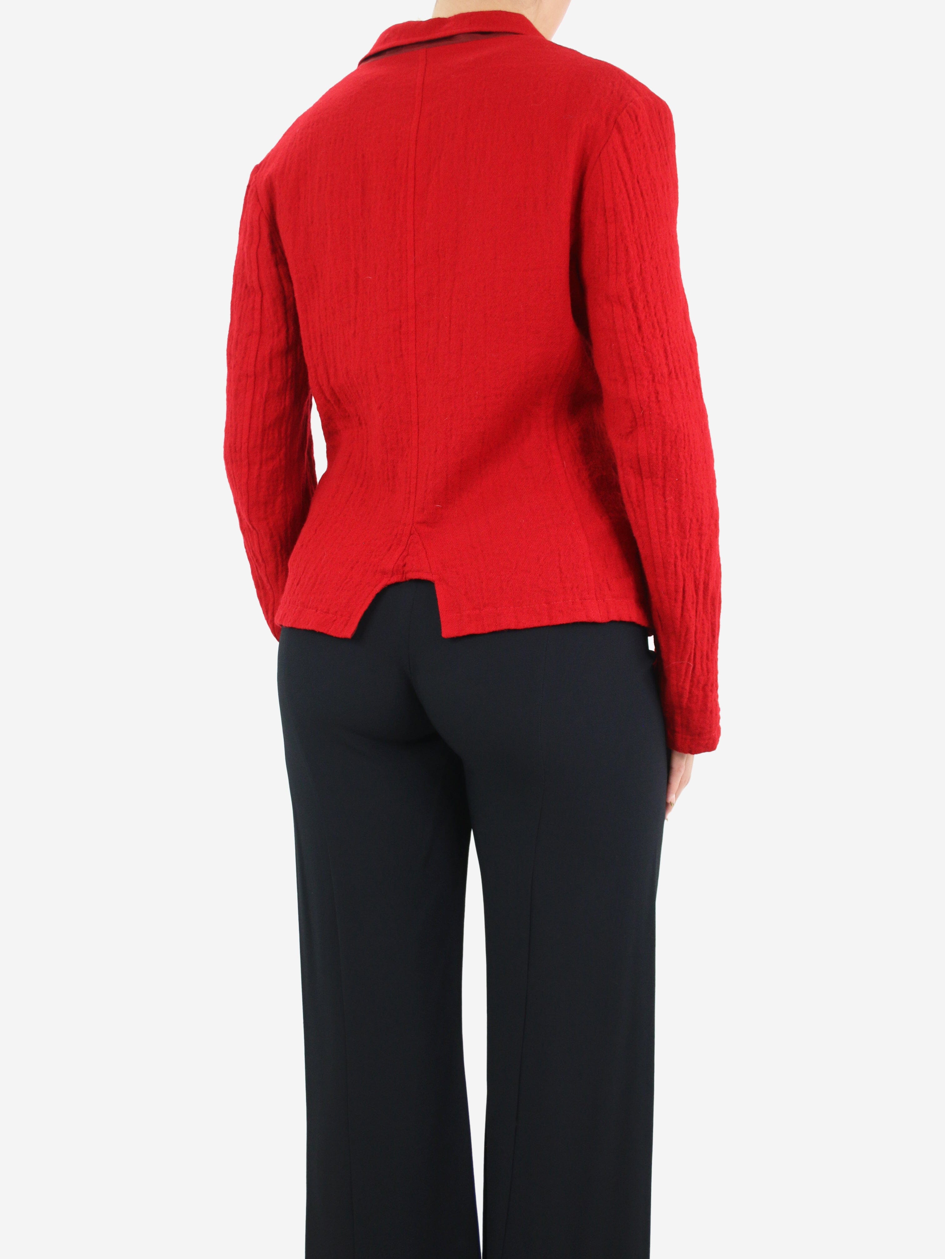Red lightweight wool jacket - size UK 10 Coats & Jackets Y's 