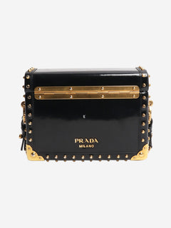 Black treasure trunk box Shoulder bags Prada 