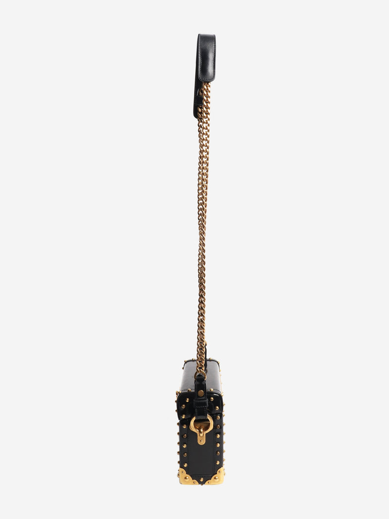 Black treasure trunk box Shoulder bags Prada 