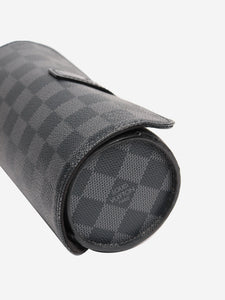 Louis Vuitton Black 2013 Damier Graphite 3 Watch Case