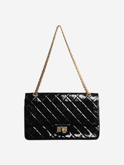 Black 2013-14 patent maxi 2.55 shoulder bag Shoulder bags Chanel 