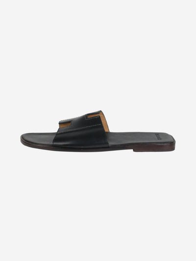 Black H sandals - size EU 39 Flat Sandals Hermes 