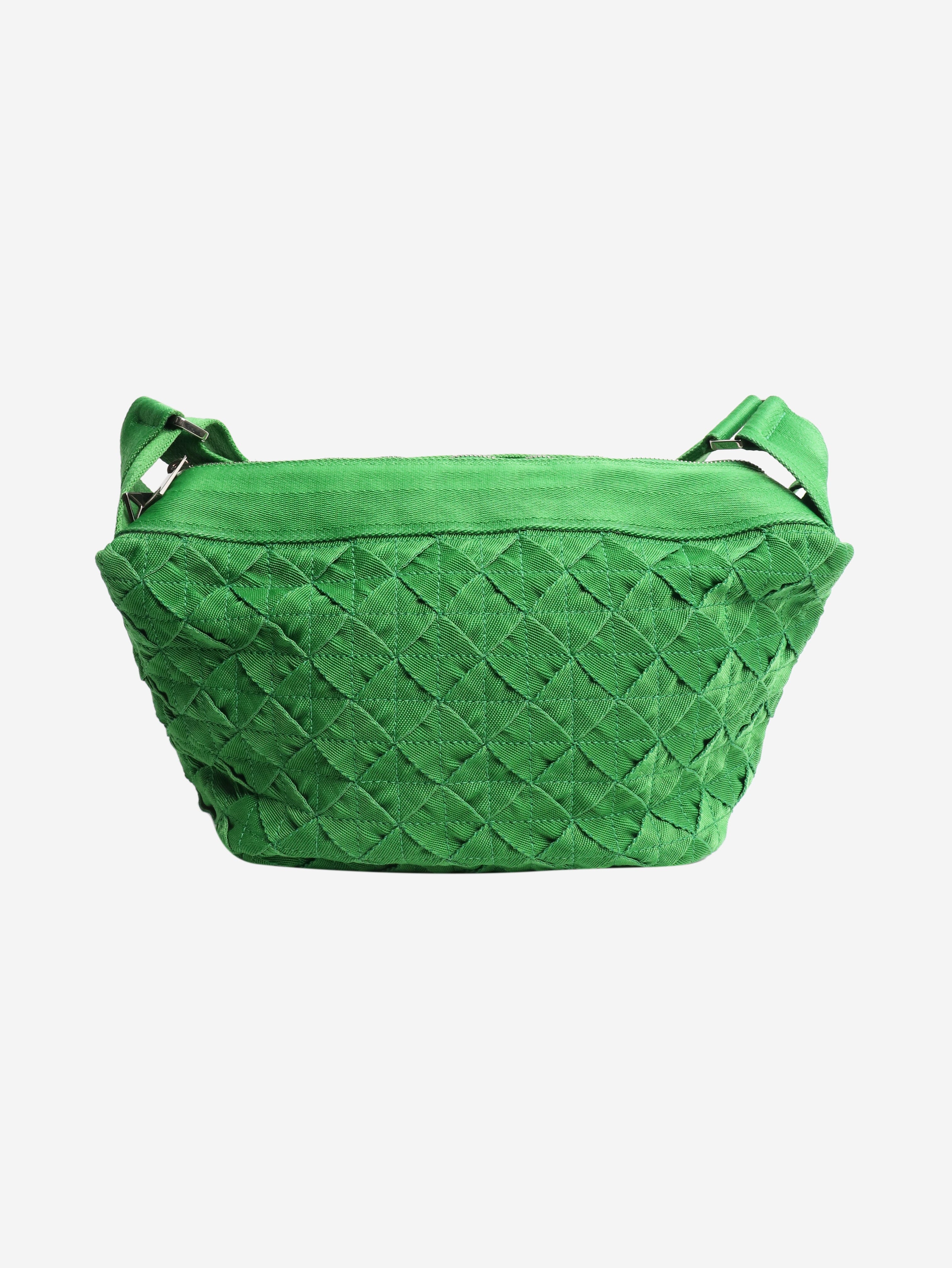 Green woven shoulder bag Shoulder bags Bottega Veneta 