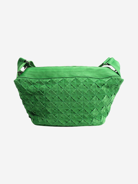 Green woven shoulder bag alternate image