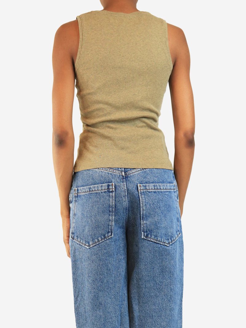 Olive tank top - size S Tops Loewe 
