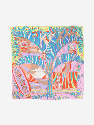 Multi silk mask printed scarf Scarves Emilio Pucci 