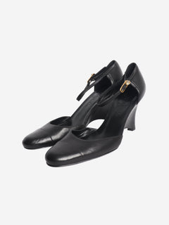 Black closed toe wedge heels - size EU 39 (UK 6) Heels Chanel 