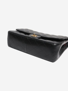 Chanel Black 2018 jumbo caviar-quilted Classic Double Flap bag