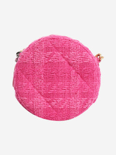 Pink tweed rounded cross-body bag with leather coin purse Cross-body bags Chanel 
