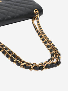 Chanel Black 2018 jumbo caviar-quilted Classic Double Flap bag