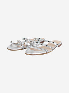 Valentino Silver Rockstud sandals - size EU 37