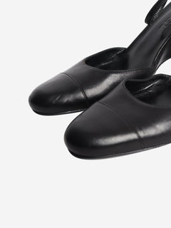 Black closed toe wedge heels - size EU 39 (UK 6) Heels Chanel 
