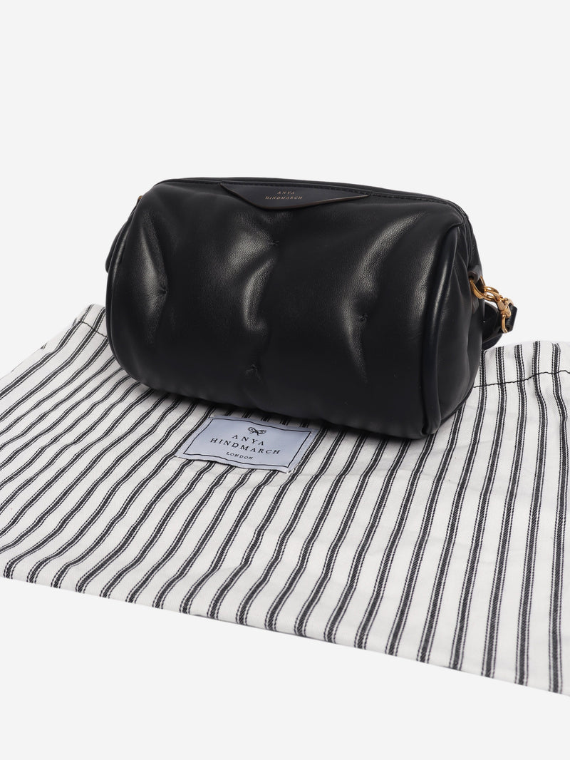 Black padded leather Chubby Barrel crossbody bag Cross-body Bags Anya Hindmarch 