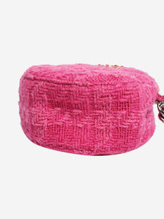 Pink tweed rounded cross-body bag with leather coin purse Cross-body bags Chanel 