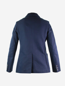 Christian Dior Blue double-breasted jacket - size UK 12
