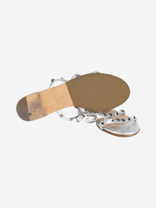 Valentino Silver Rockstud sandals - size EU 37