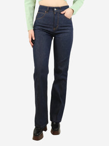 Victoria Beckham Indigo high-rise slim-leg jeans - size UK 8