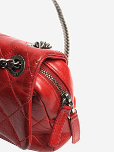 Chanel 2014 red leather flap bag