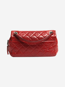 Chanel 2014 red leather flap bag
