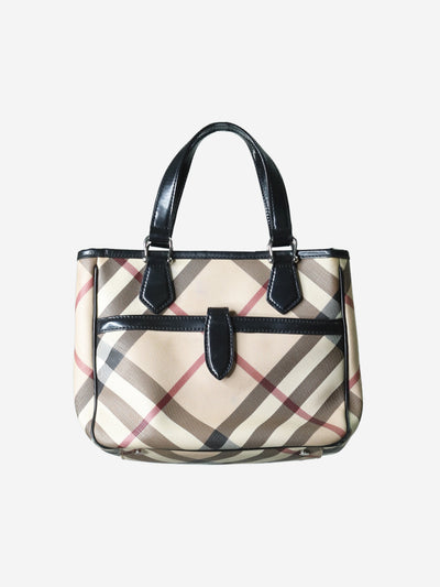 Neutral check top handle bag Top Handle Bags Burberry 