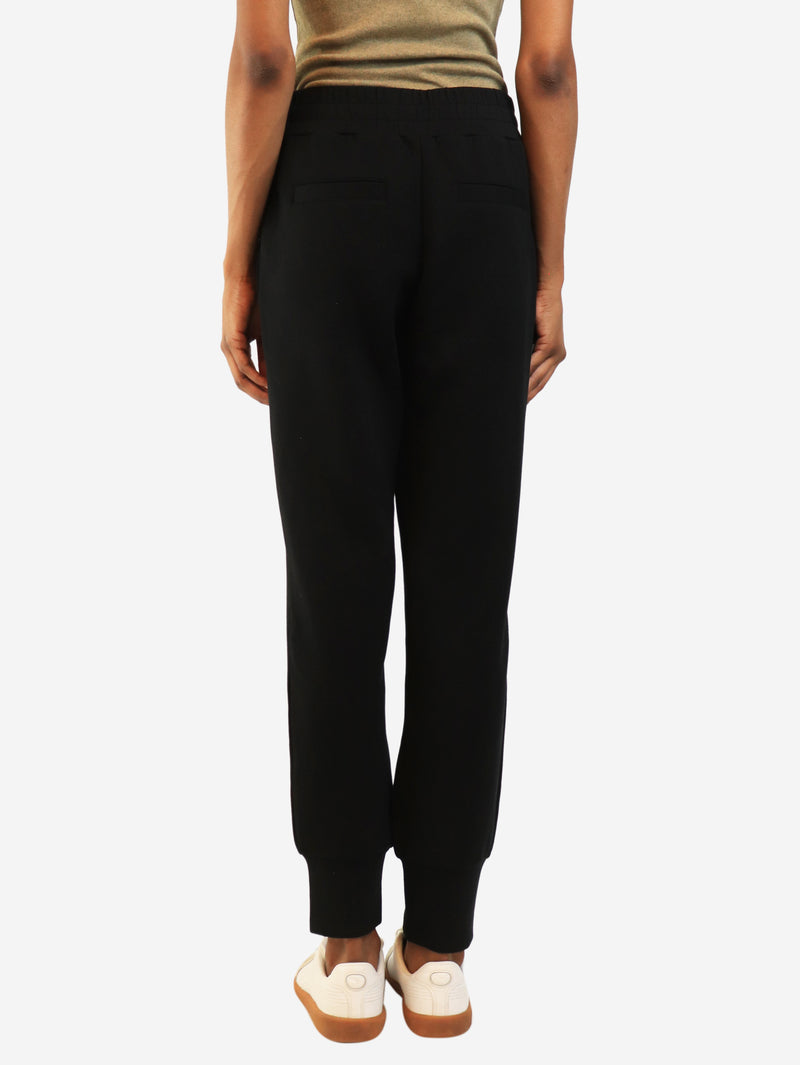 Black slim cuff trousers - size S