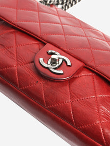 Chanel 2014 red leather flap bag