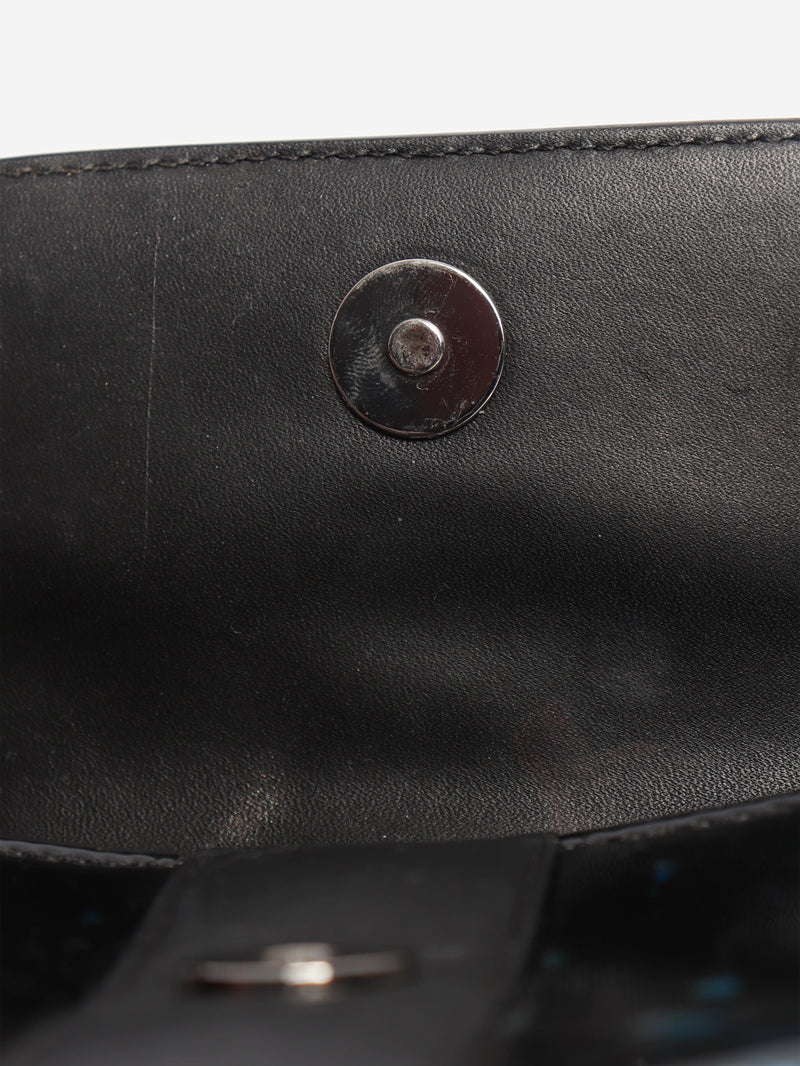 Black holographic patent leather Sweet Charity mini crossbody bag Cross-body Bags Christian Louboutin 