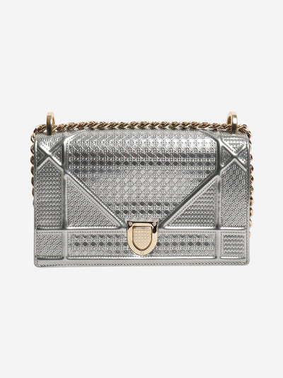 Silver metallic Diorama bag Cross-body bags Dior 
