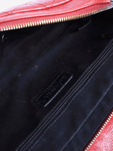 Chanel 2014 red leather flap bag