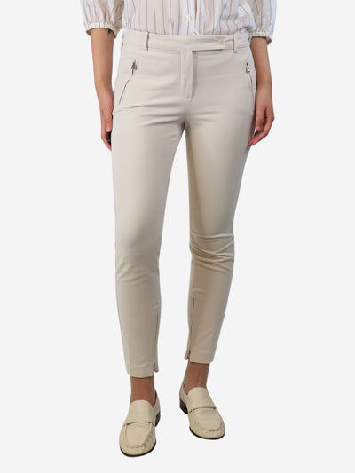 Cream tapered cotton-blend trousers - size Trousers Loro Piana 