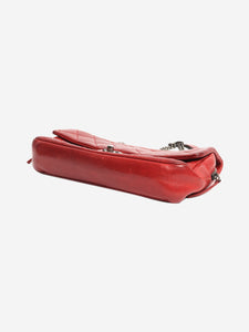 Chanel 2014 red leather flap bag