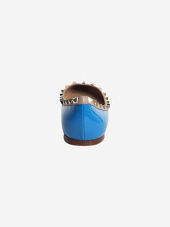 Blue rockstud flat pumps - size EU 40 (UK 7)