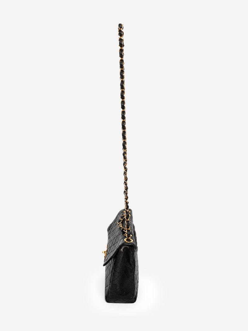 Black vintage lambskin Jumbo single flap bag Shoulder bags Chanel 