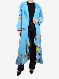 Brogger Light blue belted coat - size S