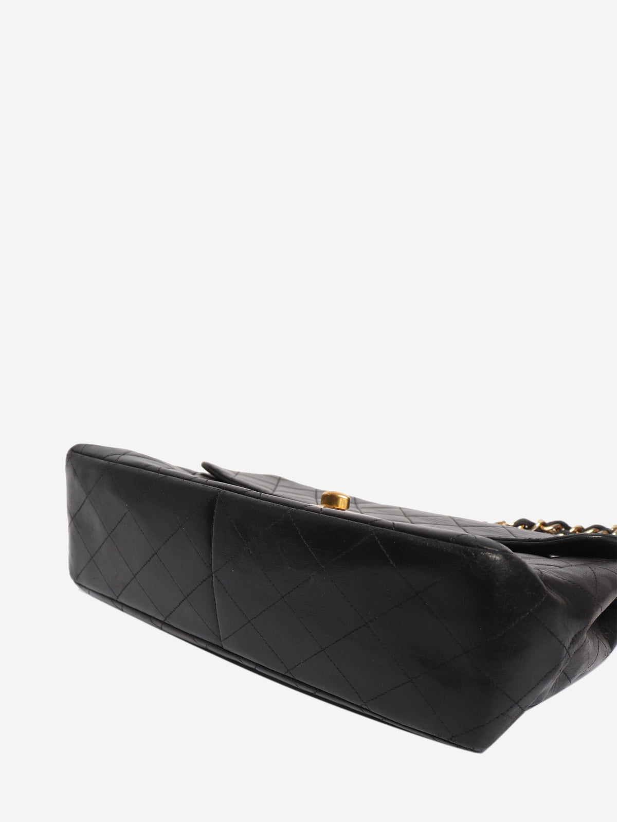 Black vintage lambskin Jumbo single flap bag Shoulder bags Chanel 