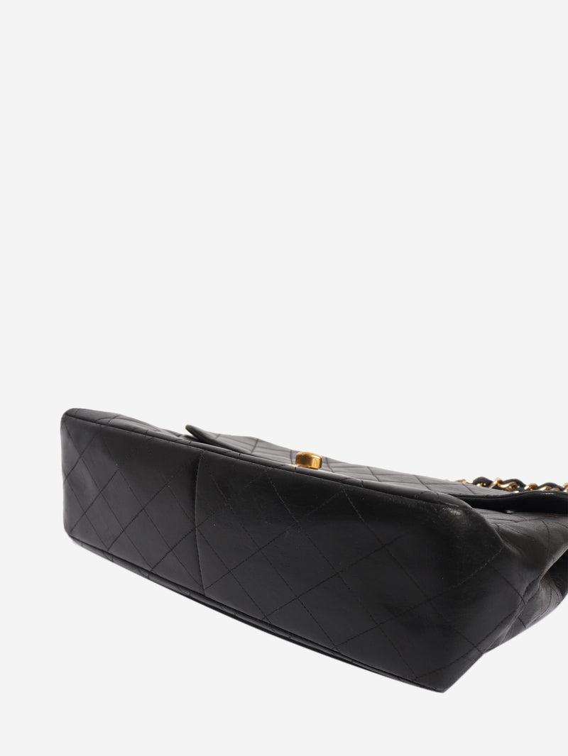 Black vintage lambskin Jumbo single flap bag Shoulder bags Chanel 