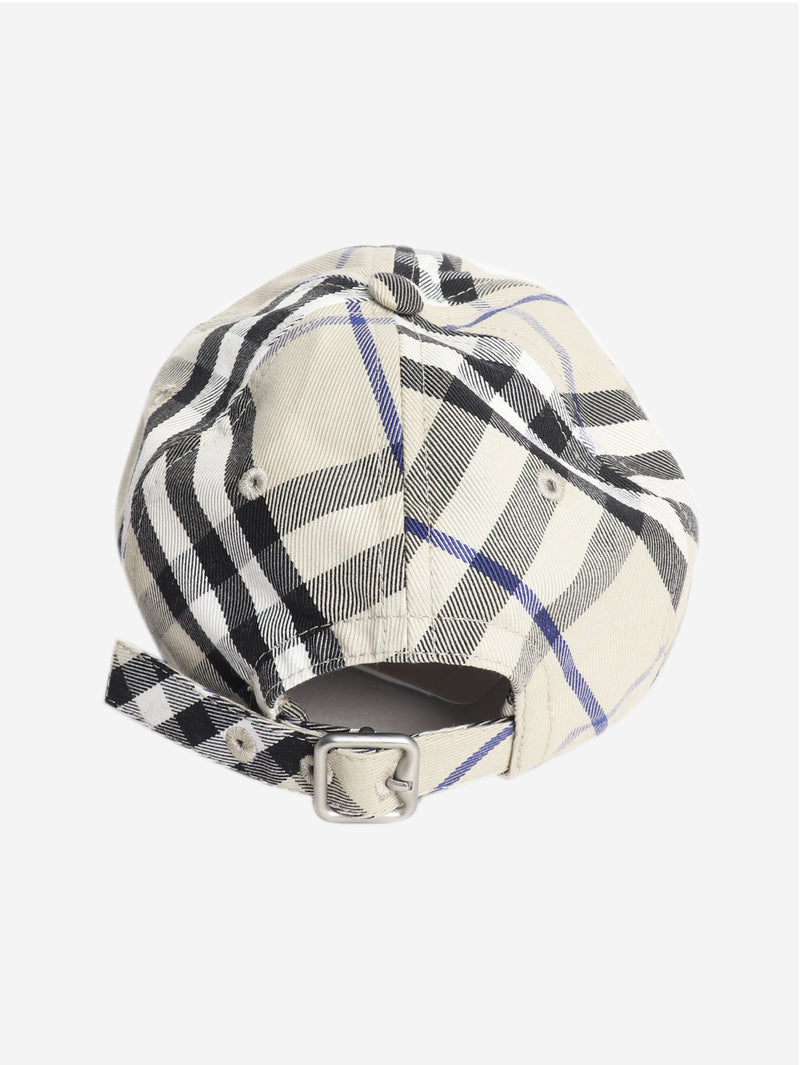 Beige Nova check cap