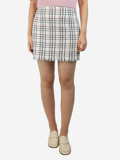 Cream tweed mini skort - size UK 12 Skirts Maje 