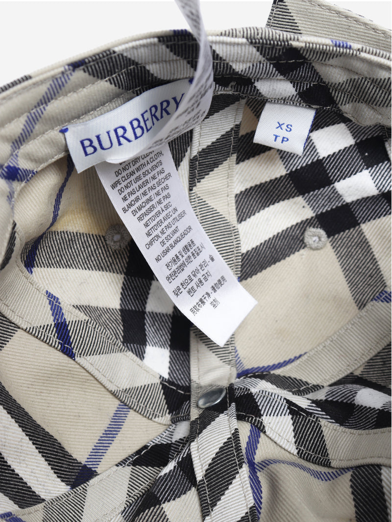 Beige Nova check cap