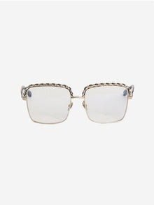 Gold square frames glasses Sunglasses Chanel 