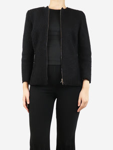 The Row Black tweed jacket - size S