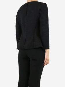 The Row Black tweed jacket - size S