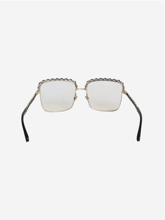 Gold square frames glasses Sunglasses Chanel 