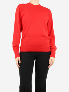 Burberry Red wool crewneck jumper - size S